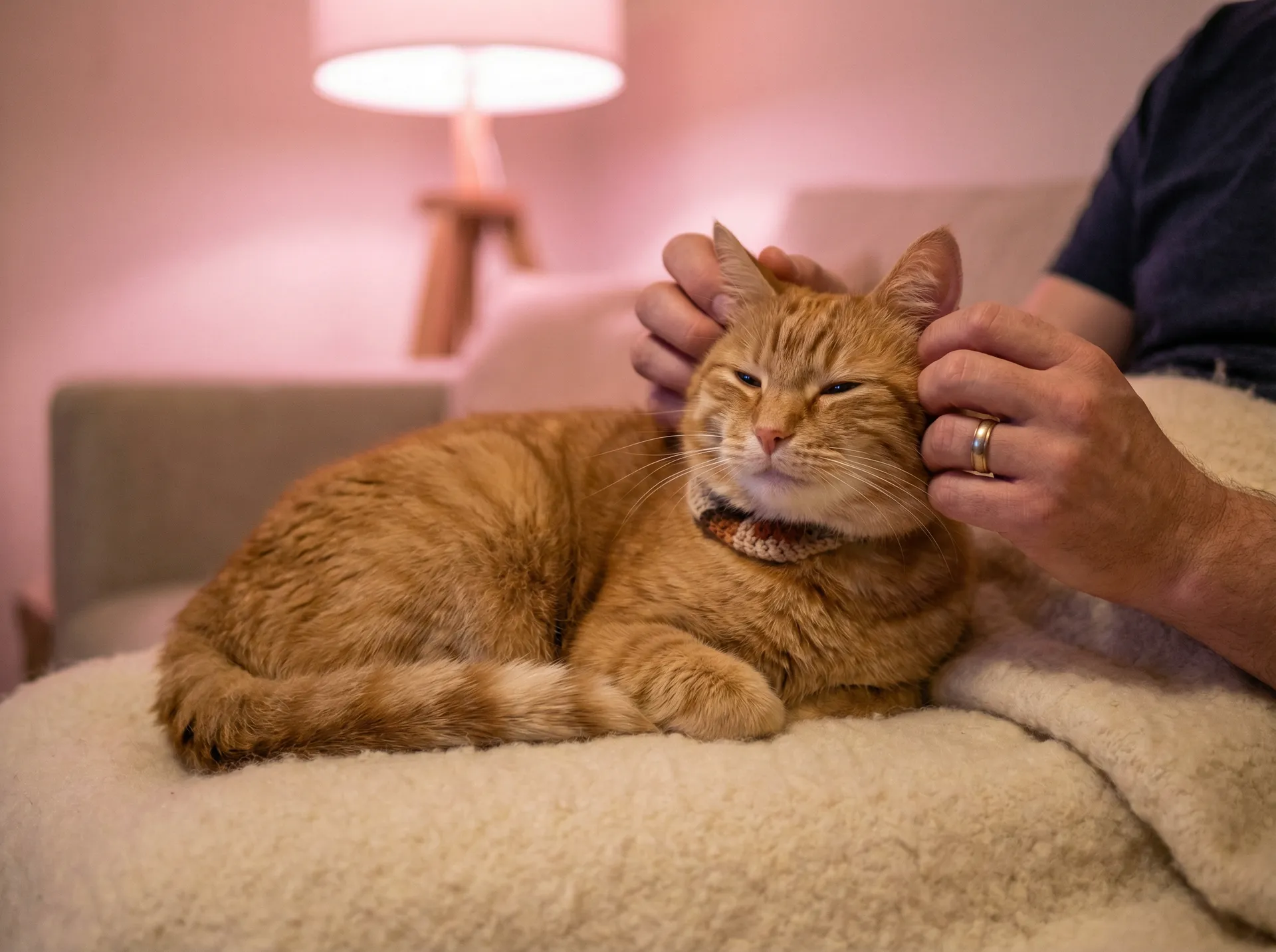 猫咪被温柔抚摸的幸福时刻 - 《乳色吐息》樱花风车